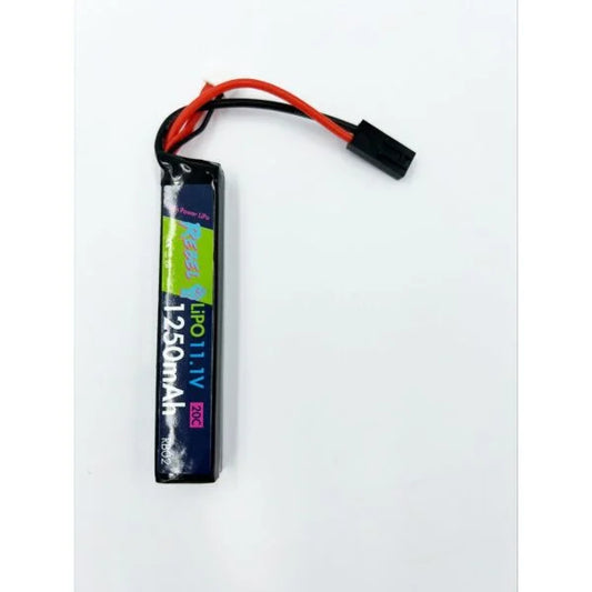 Rebel Battery - 1250mAh Lipo 11.1V 20C Stick - Mini Tamiya