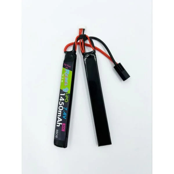 Rebel Battery - 1450mAh Lipo 7.4V 30C Nunchuck - Mini Tamiya - Killer Instinct Tactical
