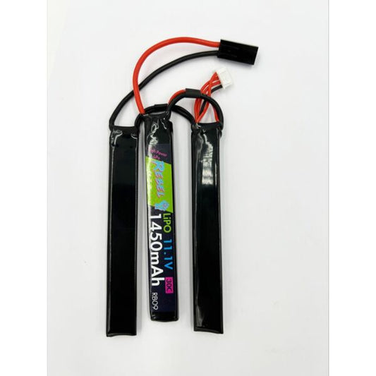 Rebel Battery - 1450mAh Lipo 11.1V 30C Nunchuck - Mini Tamiya