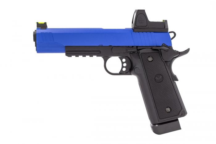 RAVEN HI-CAPA R14 RAILED DUAL TONE BLUE + BDS