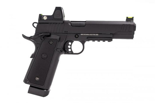 RAVEN HI-CAPA R14 RAILED BLACK + BDS
