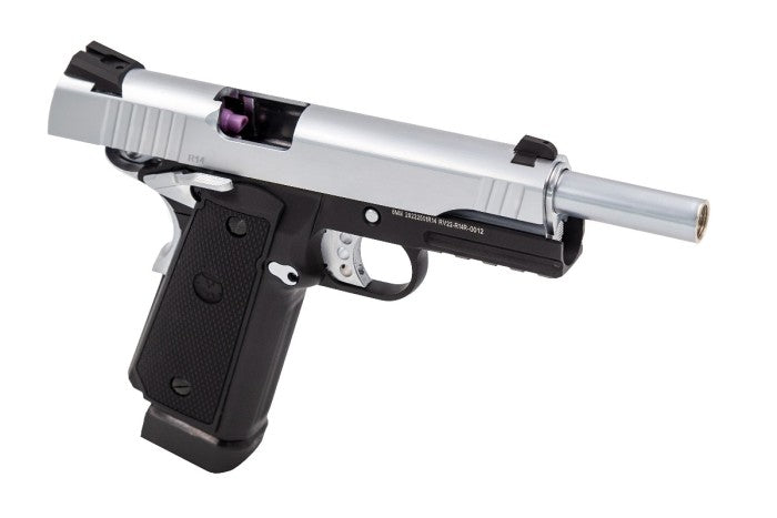 R14-R GBB PISTOL SILVER & BLACK (Competition Ended)