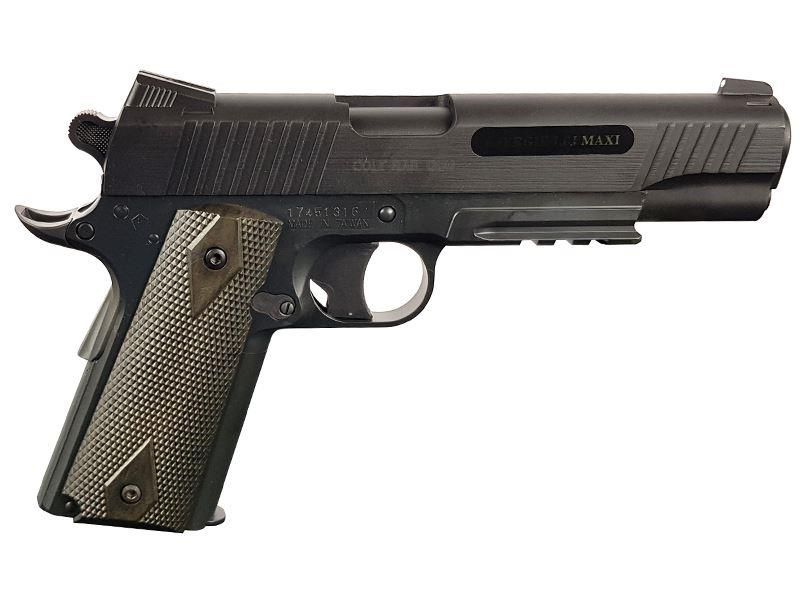 Cybergun Colt 1911 (Rail) Co2 Pistol (Black - Fixed Metal Slide)