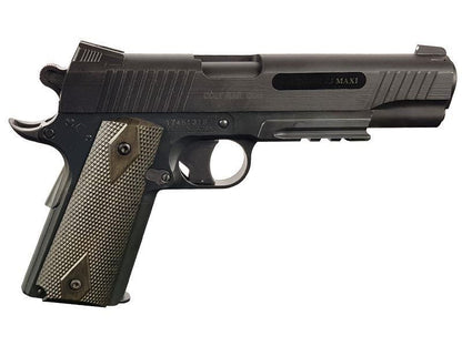 Cybergun Colt 1911 (Rail) Co2 Pistol (Black - Fixed Metal Slide)