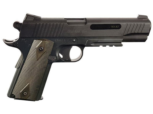 Cybergun Colt 1911 (Rail) Co2 Pistol (Black - Fixed Metal Slide)