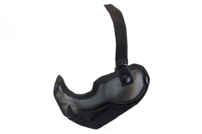 NUPROL MESH LOWER FACE SHIELD V2 - BLACK