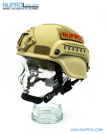 NUPROL MICH 2000 RAILED HELMET TAN