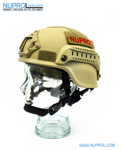 NUPROL MICH 2000 RAILED HELMET TAN