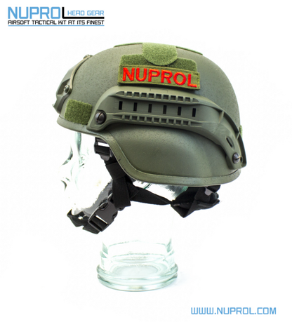 NP MICH 2000 RAILED HELMET GREEN