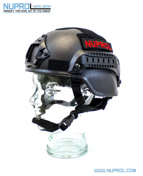 NUPROL MICH 2000 RAILED HELMET BLACK
