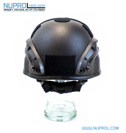 NUPROL MICH 2000 RAILED HELMET BLACK