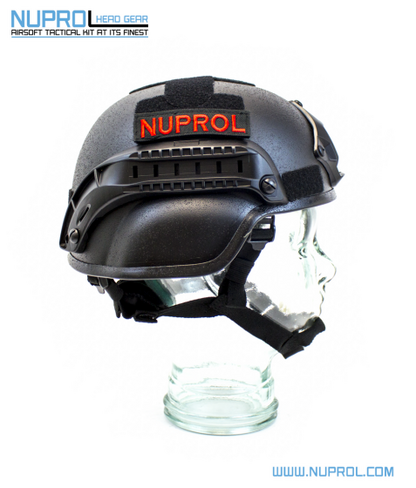 NUPROL MICH 2000 RAILED HELMET BLACK