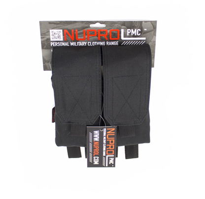 NUPROL PMC M4 DOUBLE FLAP LID MAG POUCH - BLACK