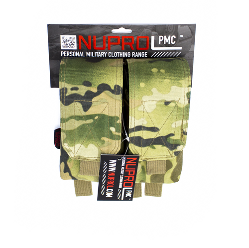 NUPROL PMC M4 DOUBLE FLAP LID MAG POUCH - NP CAMO
