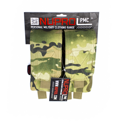 NUPROL PMC M4 DOUBLE FLAP LID MAG POUCH - NP CAMO