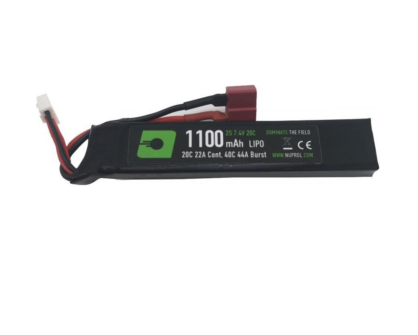 NUPROL POWER 1100MAH LIPO 7.4V 20C STICK - DEANS