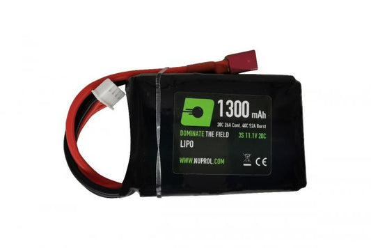 NUPROL POWER 1300MAH LIPO 11.1V 20C STICK PEQ - DEANS